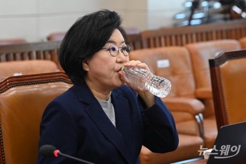 물마시는 이혜훈 기획예산처 장관 후보자
