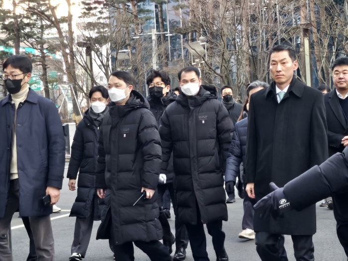 장민영 IBK기업은행장 첫 출근. 사진=김다정 기자