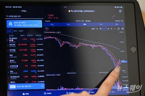 급하락 맞은 뒤 회복세 보이는 알트코인 '리플'