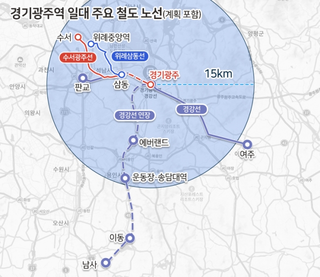 광주시, 다층 철도망 구축으로 교통·주거 가치 상승