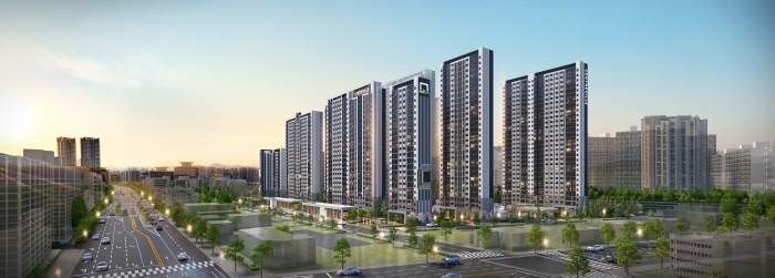 신내동 모아타운 정비사업 조감도. 사진=동부건설 제공