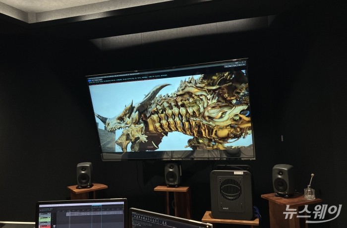 펄어비스 홈 원 오디오실. 사진=김세현 기자