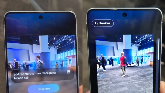 '포토 어시스트'에게 동시에 3개의 명령을 내리자, AI가 왜곡 없이 모두 정확하게 반영했다. 사진=고지혜 기자