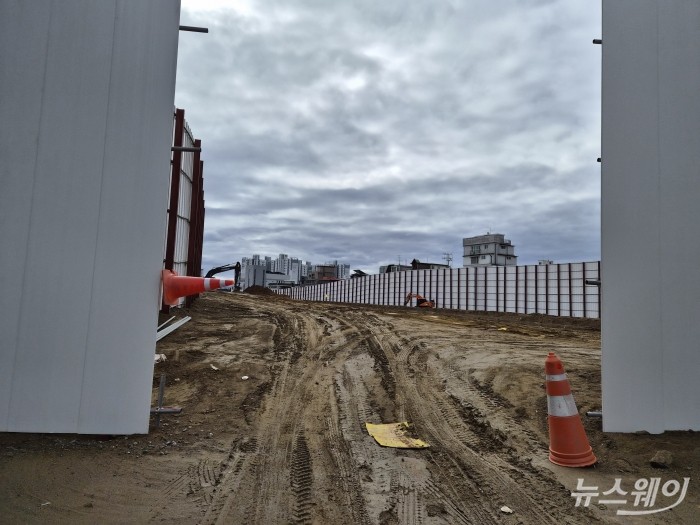 구리역 하이니티 리버파크 현장. 사진= 주현철 기자