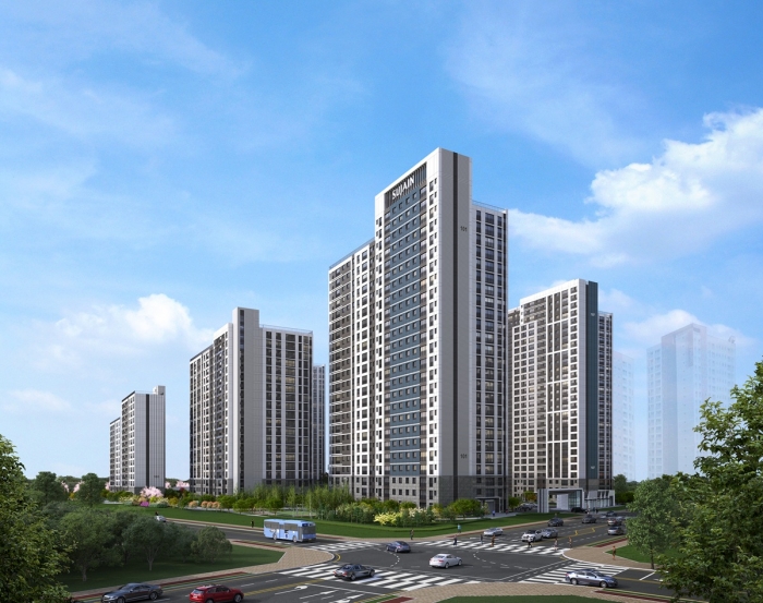 풍무역세권 수자인 그라센트 2차 투시도. 사진=BS한양