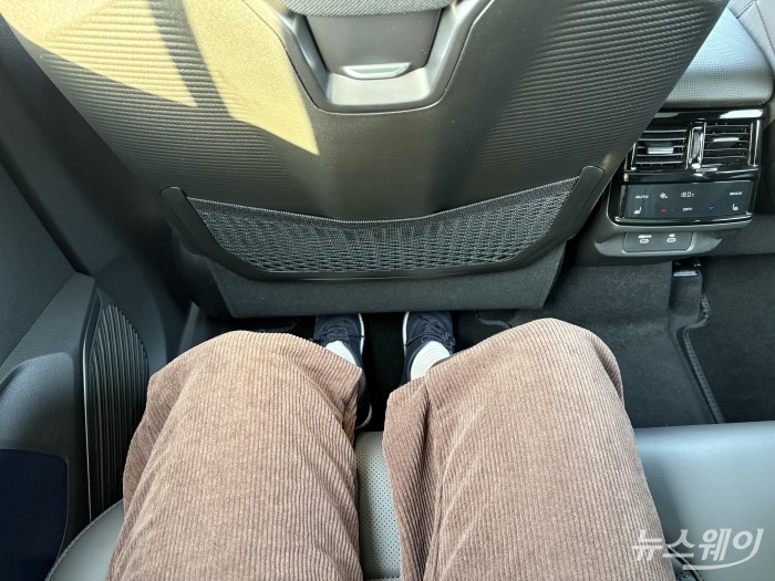 '필랑트' 2열에서 앉아본 모습. 사진=황예인 기자