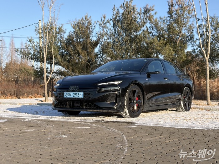 아우디 A6 e-트론. 사진=권지용 기자