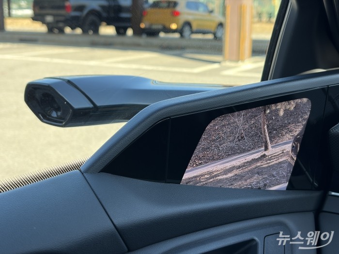 아우디 A6 e-트론 디지털 사이드미러. 사진=권지용 기자