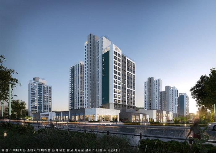 '운서역 푸르지오 더 스카이 2차' 투시도. 사진=대우건설