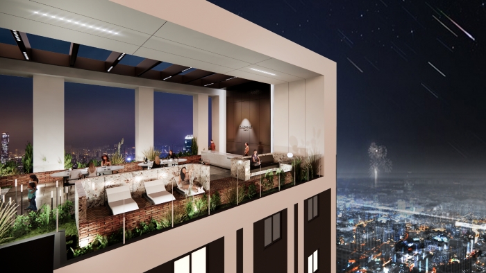 '아시아 디자인 프라이즈 2026' 공간·건축 부문 본상에 오른 '에피트(EFETE)' 옥상 정원 디자인 '씨엘로 파크' 야경. 사진=HL디앤아이한라