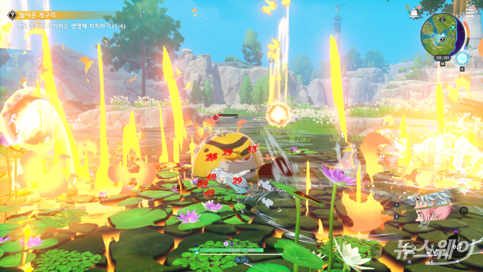 넷마블 '일곱 개의 대죄: 오리진' 전투. 사진=김세현 기자