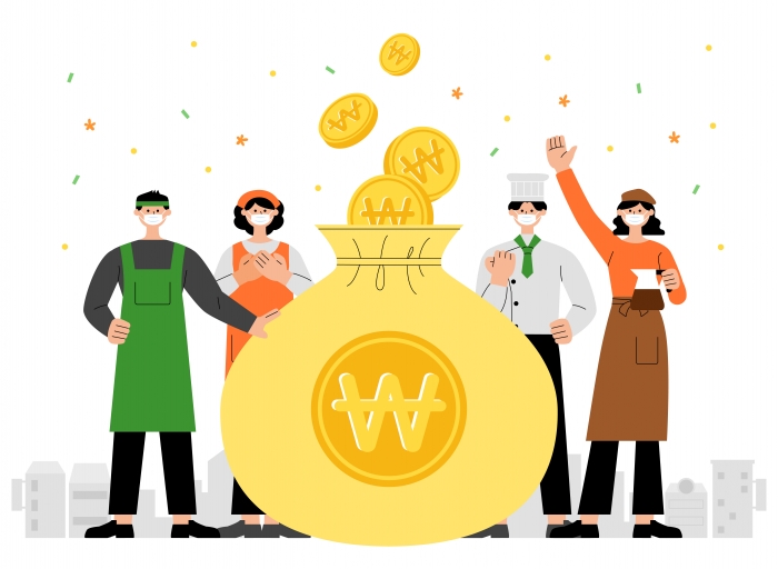 고유가지원금 지원대상 소득 하위 70%란...정부 26.2조 추경 편성. 출처=유토이미지