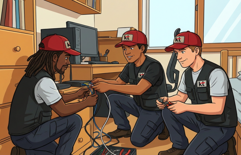 KT도 인터넷 설치·수리 업무 '외국인'에 맡긴다