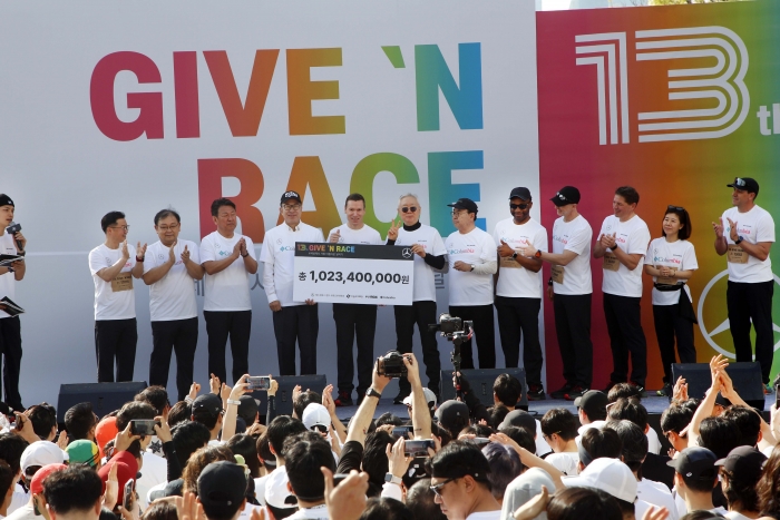 제 13회 벤츠 기브앤레이스. 사진=메르세데스-벤츠코리아 제공