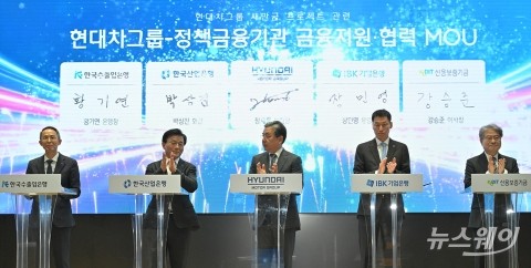 현대차그룹 새만금 프로젝트 관련 정책금융기관과 업무협약식