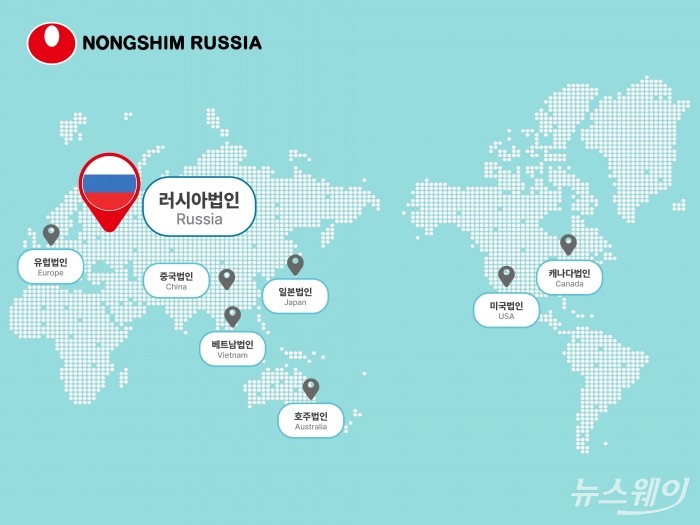 농심이 6월 러시아 법인을 설립해 러시아 및 중앙아시아 시장 공략에 나선다. 사진제공=농심.