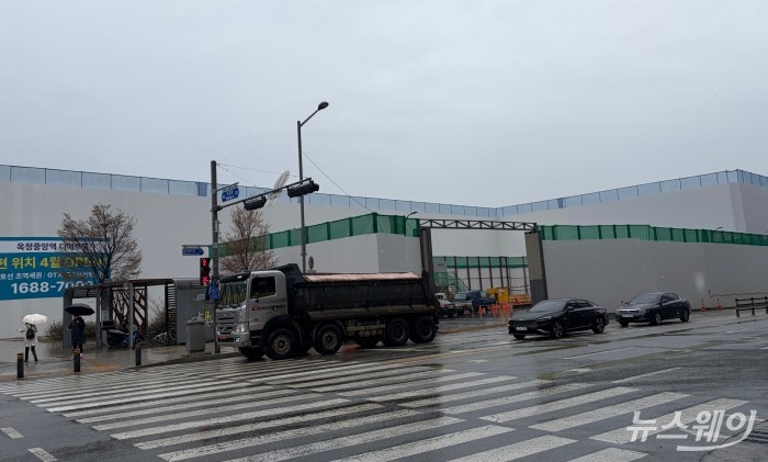 대방건설이 경기도 양주시 옥정동에 공급하는 '옥정중앙역디에트르' 공사 현장. 사진=박상훈 기자