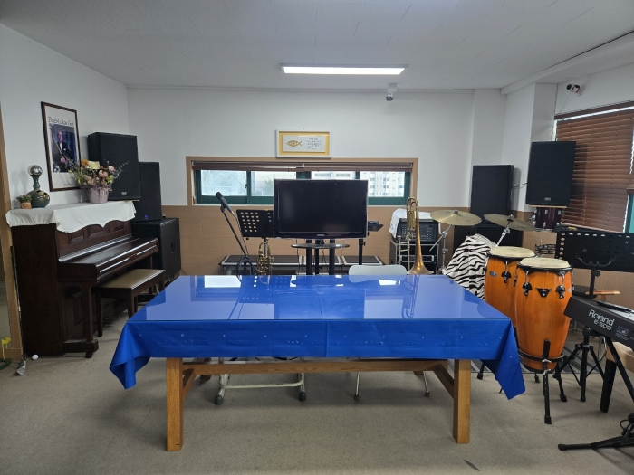 전남관악연구회 음악실 내부 전경 사진=오영주 기자