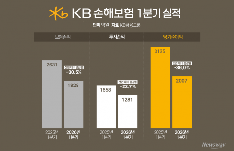 손해율 급등에 발목 잡힌 KB손보···비은행 1위 탈환 '안갯속'