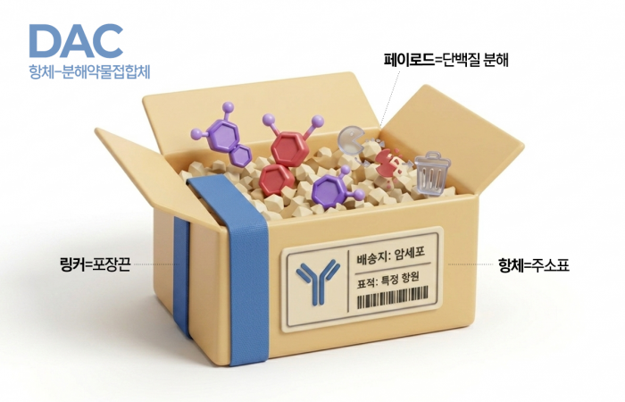 DAC: 항암제 택배에 '단백질 청소부'를 싣다