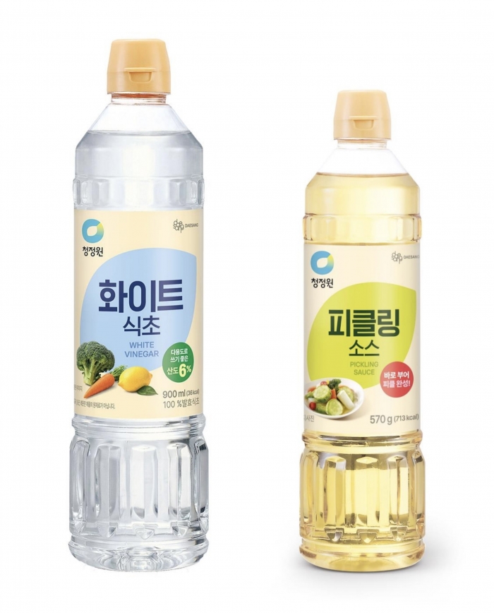 청정원 식초 신제품 2종. 사진=대상 제공