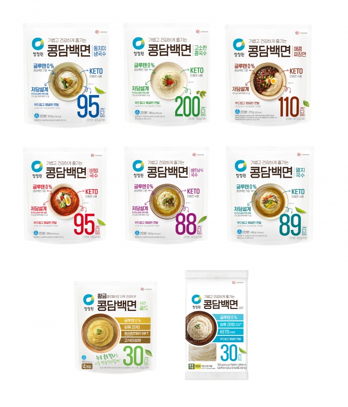 헬시플레저 열풍에 대상 청정원 '콩담백면' 인기
