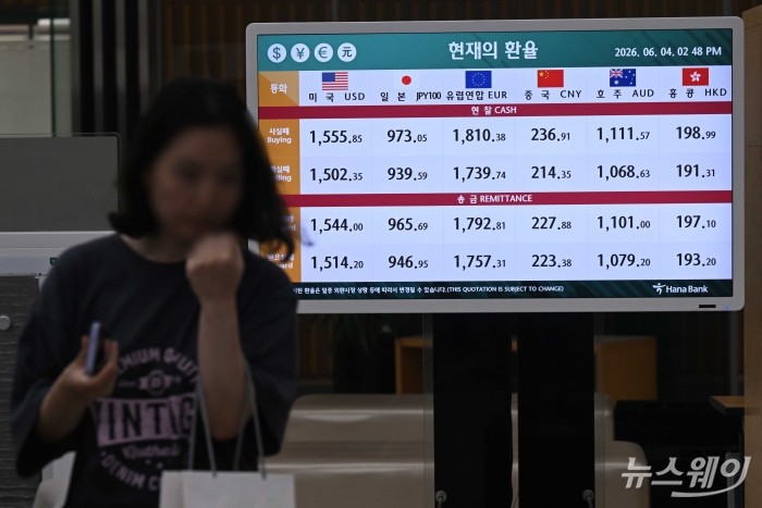 원달러 살 때 1555.85원···고환율 부담 커진다