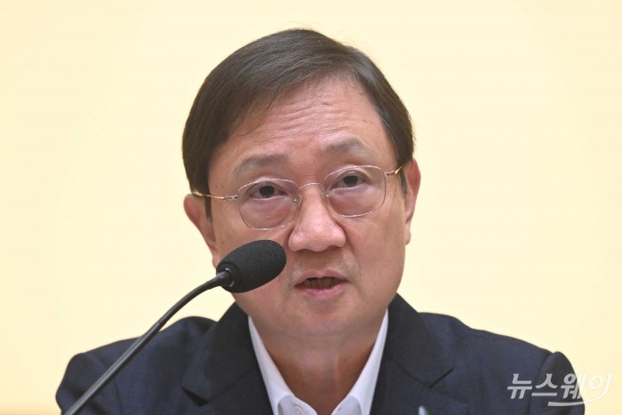 이찬진 금융감독원장이 22일 오전 서울 여의도 금융감독원에서 열린 정례 기자간담회에서 발언을 하고 있다. 사진=강민석 기자