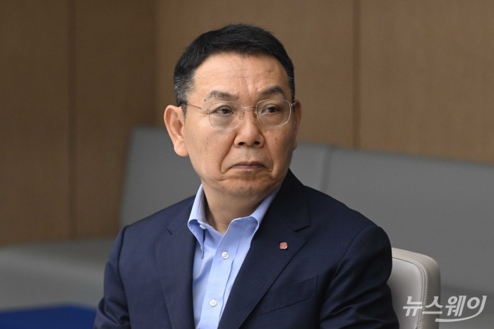 정호석 롯데호텔앤리조트 대표가 25일 오전 서울 중구 대한상공회의소에서 열린 대한상공회의소-문화관광산업위원회 '한일 관광협력 토론회'에 참석해 자리하고 있다. 사진=강민석 기자