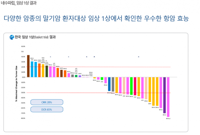 네수파립 한국 임상 1상 결과 사진=온코닉테라퓨틱스
