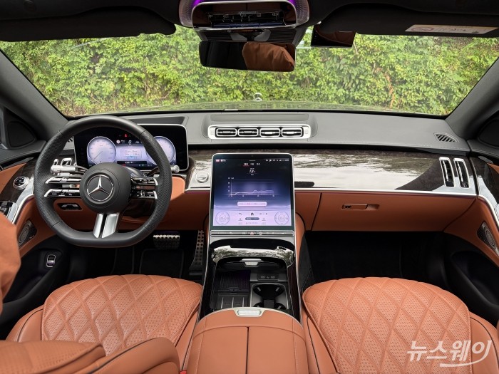메르세데스-벤츠 S 450 실내. 사진=권지용 기자