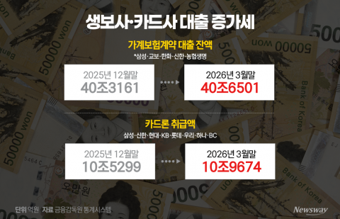 '빚투'에 2금융권 대출 급증···보험사 '웃고' 카드사 '울고'