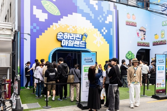 순하리찐 아일랜드 팝업스토어 사진=롯데칠성음료