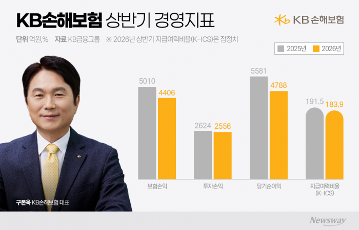 KB손보, 건전성·수익성 동반 악화···구본욱 대표 연임 '먹구름'