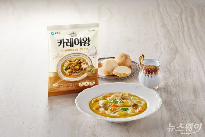 구운 감자의 고소한 맛과 묵직한 크림의 부드러움을 담아낸 청정원의 '리치포테이토&크림' 제품 이미지. 사진=대상