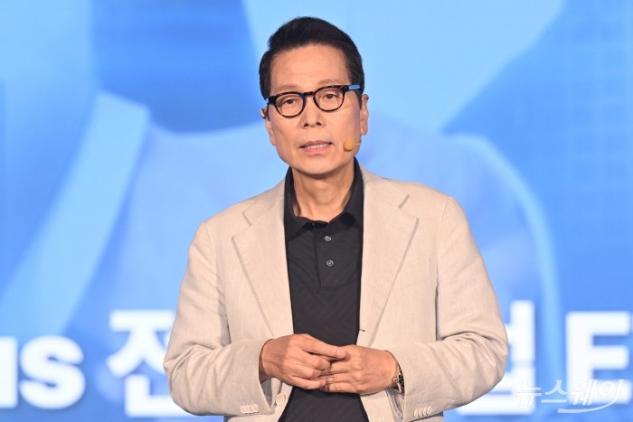 배재규 한국투자신탁운용 사장이 10일 오전 서울 여의도 콘래드에서 열린 ACE ETF 신규 상장 세미나에서 환영사를 하고 있다. 사진=강민석 기자