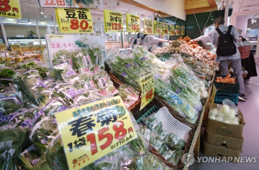 일본 슈퍼마켓에 진열된 식료품. 사진=도쿄 교도/연합뉴스