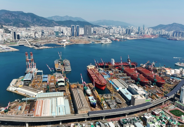 부산 영도조선소 전경 사진=HJ중공업