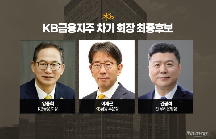 '안정·세대교체·쇄신'···KB금융 회장 3파전 키워드