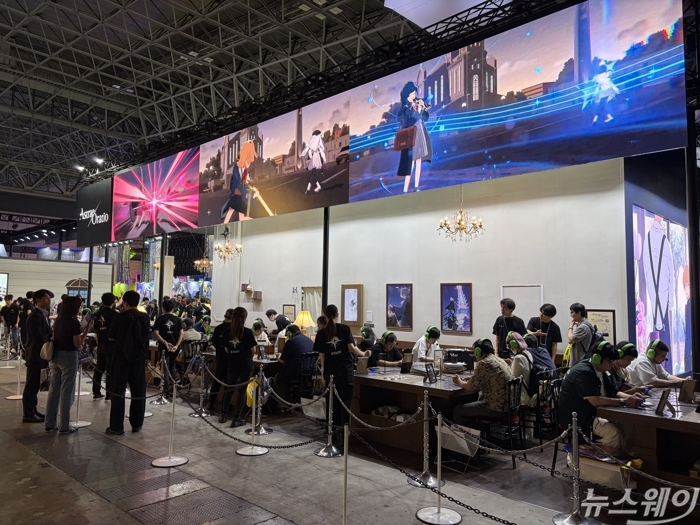 TGS 2026에 참가한 엔씨 부스. 사진=김세현 기자