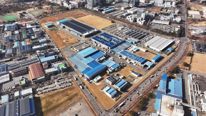 플랙트그룹 광주 HVAC 생산라인. 사진=삼성전자 제공