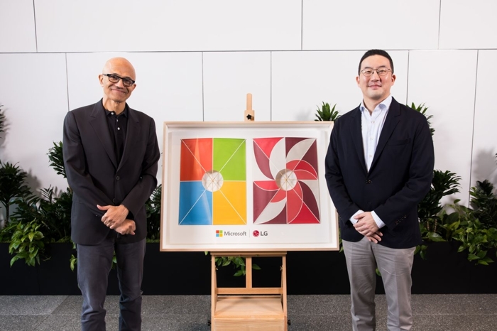 구광모, 美서 MS와 'AI 빅딜'···AIDC부터 피지컬AI까지 맞손