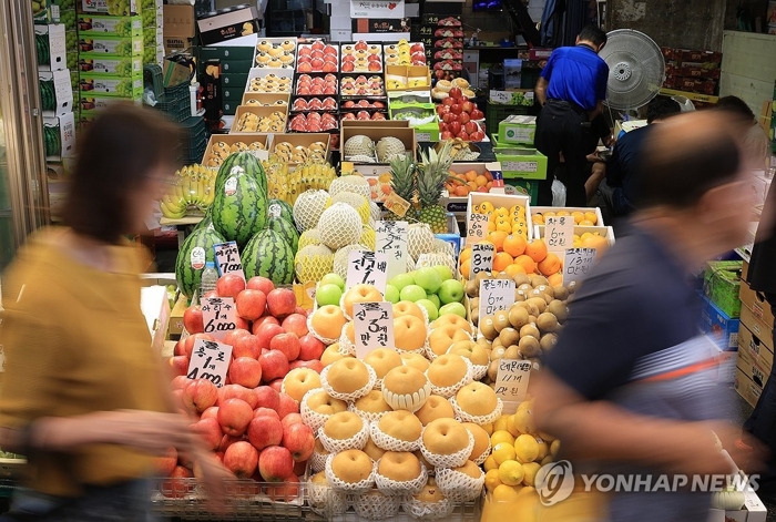 추석 차례상 4인 비용 30만9천원. 사진=연합뉴스