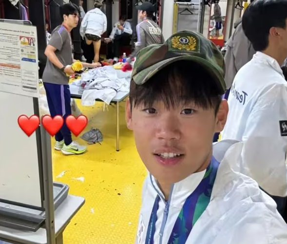 아시안게임 남자 축구대표팀의 박승수 선수. 사진=인스타그램 @parks_s47