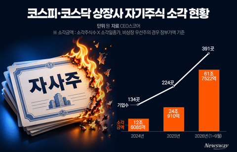 삼성전자 17조·SK하이닉스 14조···국내 상장사 자사주 소각 '역대급', 왜