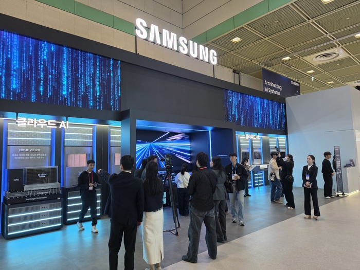 14일 서울 코엑스에서 열린 'SEDEX 2026'에 마련된 삼성전자 부스 전경. 사진=삼성전자