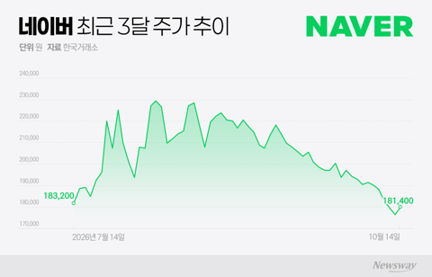 실적 부진에 두나무 결합도 지연···네이버, 반등 열쇠는 AI