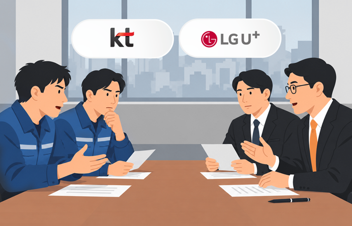 KT는 잠정합의, LGU+는 평행선···통신사 임단협 '희비'