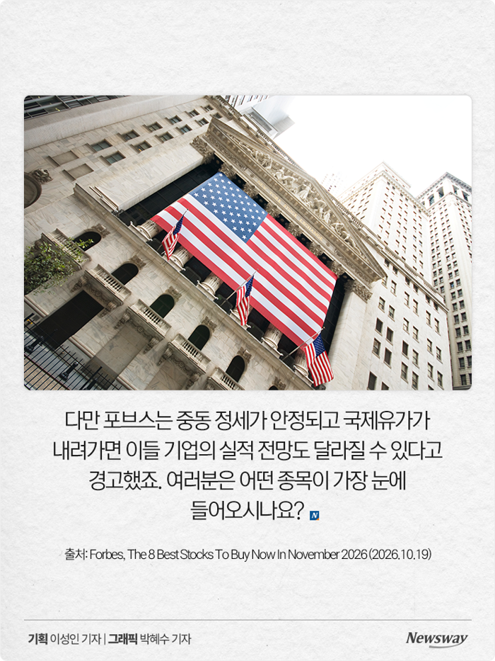 포브스 선정, 11월에 사면 좋은 미국 주식 8선 기사의 사진