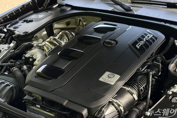 메르세데스-AMG GT 43 M139 엔진. 사진=권지용 기자